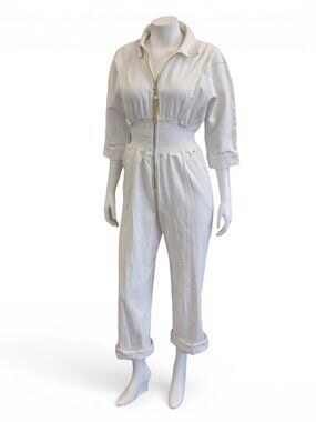 Retrofête Ellis Jumpsuit * Optic White * Medium